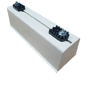 Gumowe-podkladki-antywibracyjne-smart-clima-zainstalowane-w-podstawie-z-tworzywa-sztucznego. Gumowe-podkladki-antywibracyjne-smart-clima-zainstalowane-w-podstawie-z-tworzywa-sztucznego.