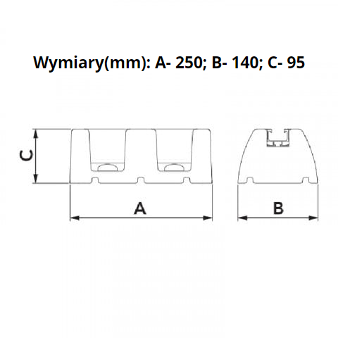 Podstawa-gumowa-antywibracyjna-L250-mm-SBR-Extreme-100-20-z-szyna-do-klimatyzacji-i-pomp-ciepla---rysunek-techniczny Podstawa-gumowa-antywibracyjna-L250-mm-SBR-Extreme-100-20-z-szyna-do-klimatyzacji-i-pomp-ciepla---rysunek-techniczny