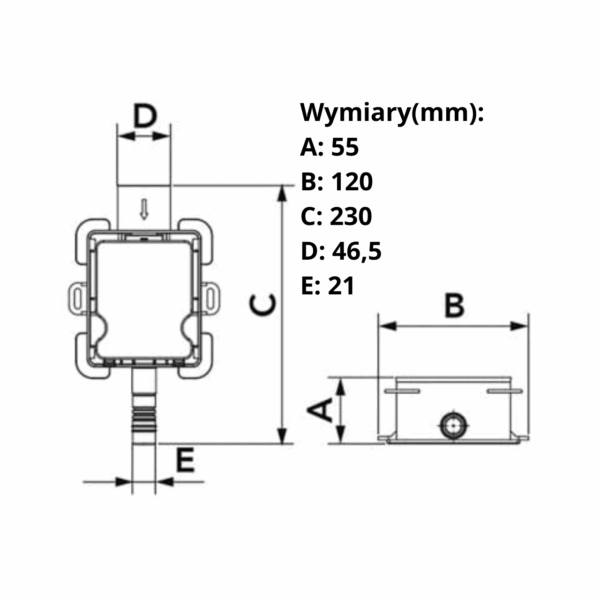 Syfon-suchy-REGIO-kulowy-podtynkowy-do-skroplin---rysunek-techniczny Syfon-suchy-REGIO-kulowy-podtynkowy-do-skroplin---rysunek-techniczny