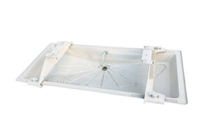 Taca ociekowa ogrzewana SMART CLIMA - "Blue river" (850 x400mm) + 3m kabel z grzałką i termostatem + uchwyty mocujące